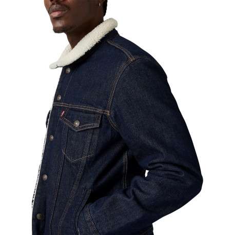 Blouson en coton brut à coupe ajustée pourvu d'un col à revers - Image 5