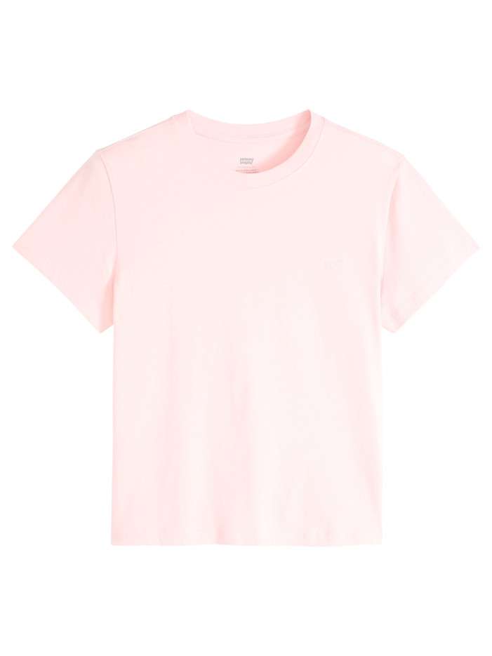 T-shirt en coton rose à...