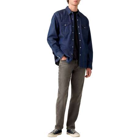 Jean 502® Tapered en coton mélangé gris à coupe droite pourvu de 5 poches - Image 4