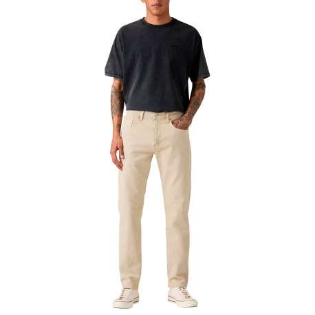 Jean 502® Tapered en coton beige à coupe droite pourvu de 5 poches - Image 4