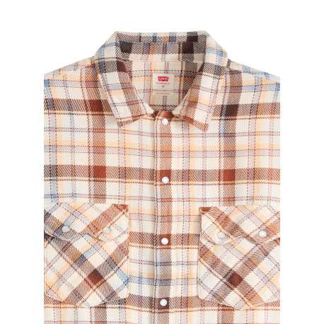Chemise en coton multicolore à coupe droite ornée d'un motif à carreaux écossais - Image 2