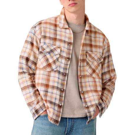 Chemise en coton multicolore à coupe droite ornée d'un motif à carreaux écossais - Image 3