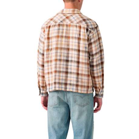 Chemise en coton multicolore à coupe droite ornée d'un motif à carreaux écossais - Image 4