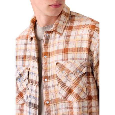 Chemise en coton multicolore à coupe droite ornée d'un motif à carreaux écossais - Image 5