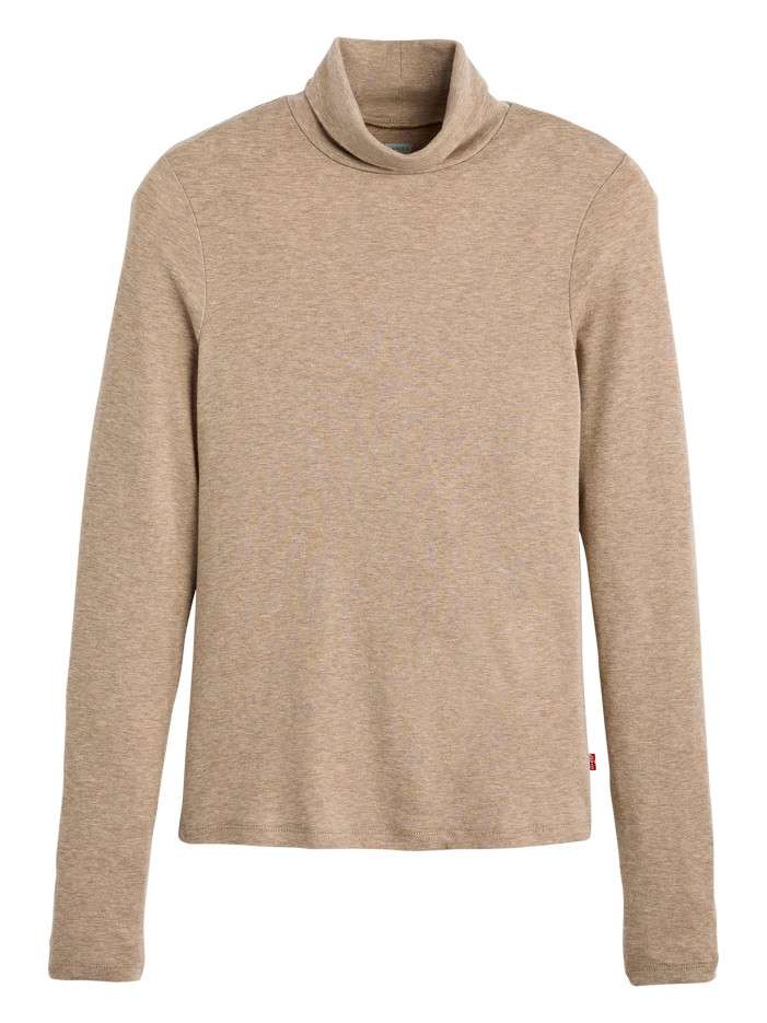 T-shirt taupe à coupe...
