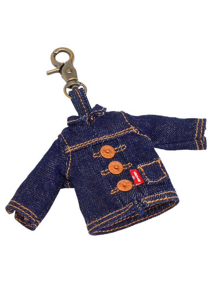 Porte-clés en coton indigo...