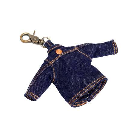 Porte-clés en coton indigo pourvu d'un design en forme de veste - Image 2