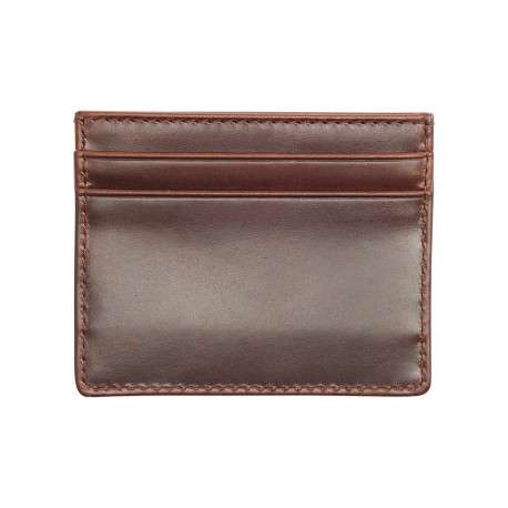 Porte-cartes brun en cuir brun véritable pourvus de multiples compartiments - Image 3