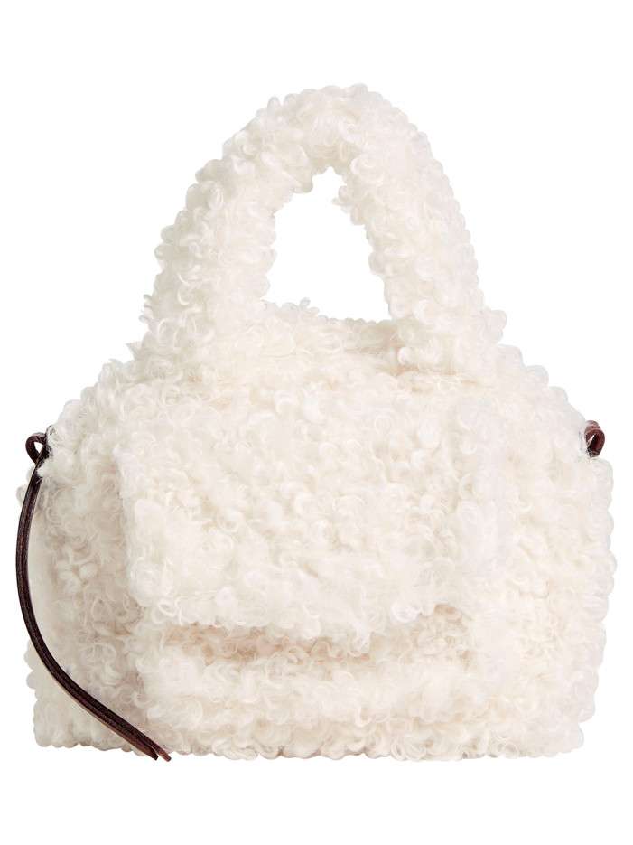 Sac à main écru pourvu de...