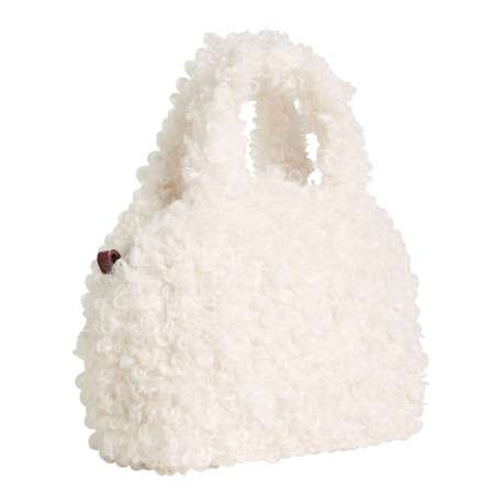 Sac à main écru pourvu de deux anses et d'une bandoulière amovible - Image 2