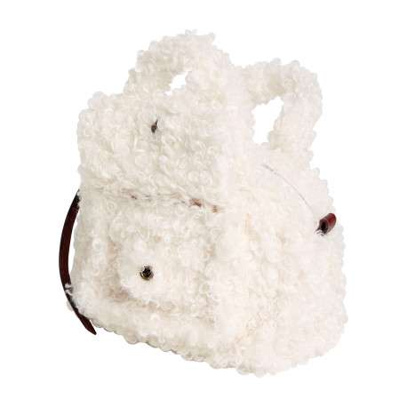 Sac à main écru pourvu de deux anses et d'une bandoulière amovible - Image 4