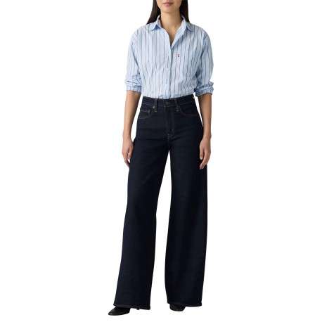 Jean 728 en coton brut pourvu d'une coupe wide leg et de 5 poches - Image 6