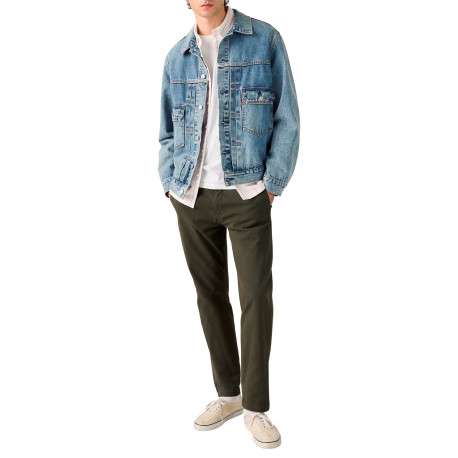 Pantalon Chino XX Standard Taper en coton kaki à coupe droite - Image 6