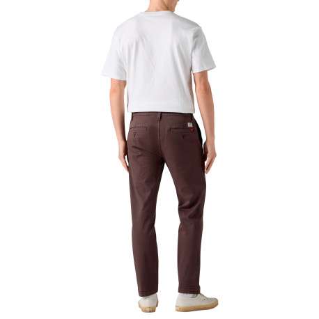 Pantalon Chino XX Standard Taper en coton marron à coupe droite - Image 4