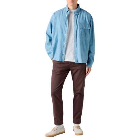 Pantalon Chino XX Standard Taper en coton marron à coupe droite - Image 6