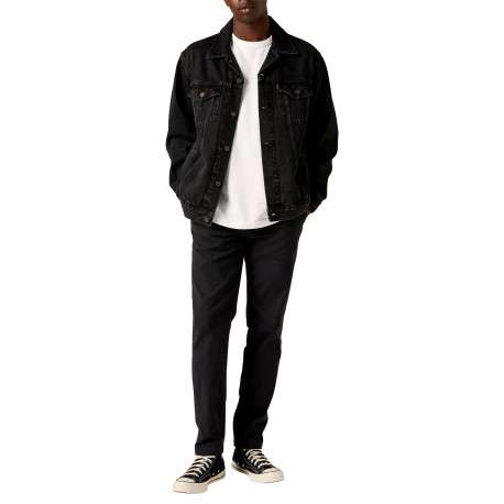 Pantalon Chino XX Standard Taper en coton noir à coupe droite - Image 5
