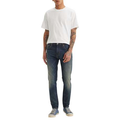 Jean 512® Slim Tapered en coton mélangé indigo pourvu de 5 poches - Image 3