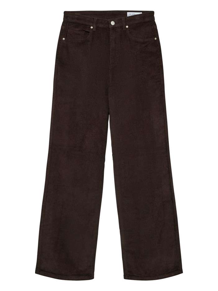 Pantalon en coton chocolat...