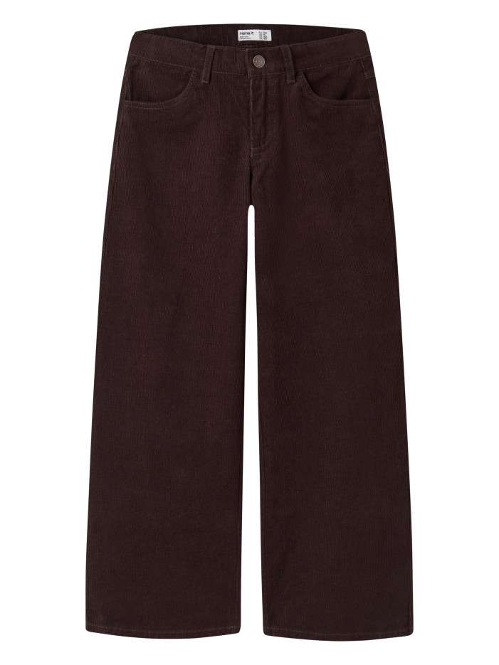 Pantalon en coton marron...