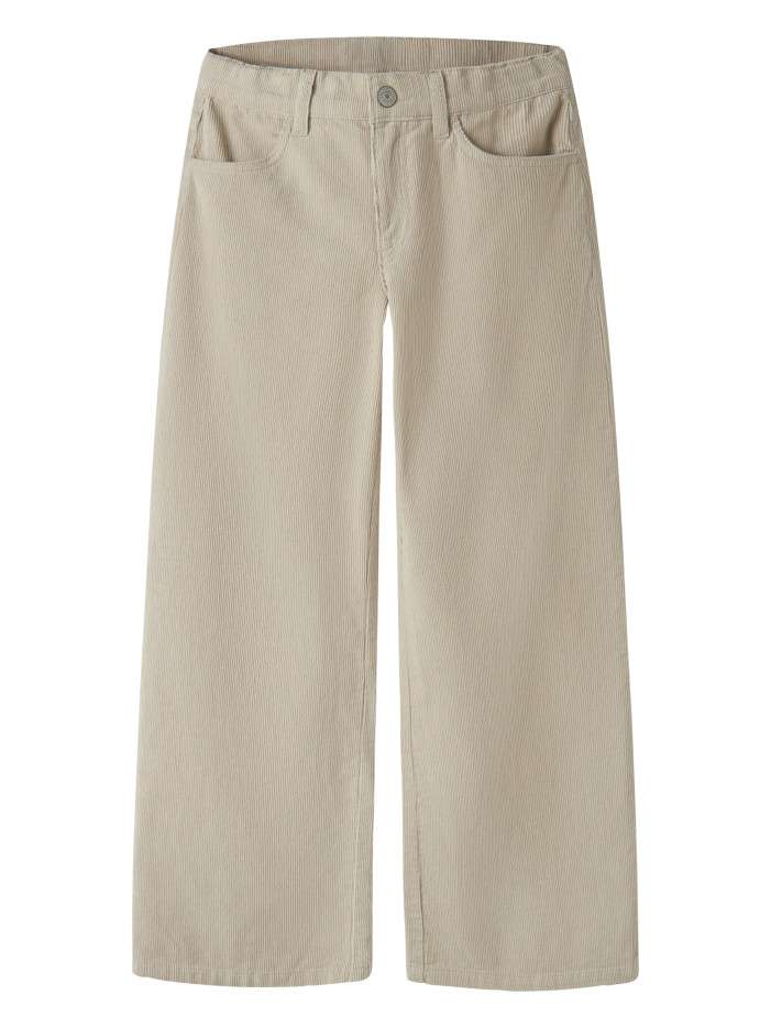 Pantalon en coton écru uni...