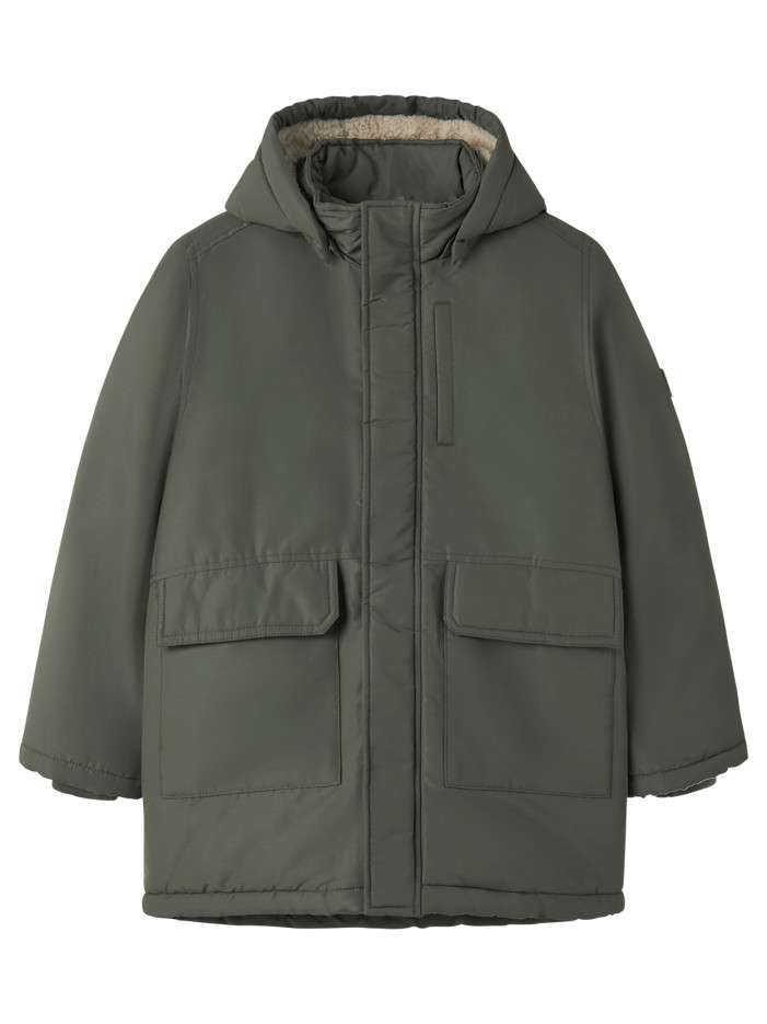 Parka kaki unie avec une...