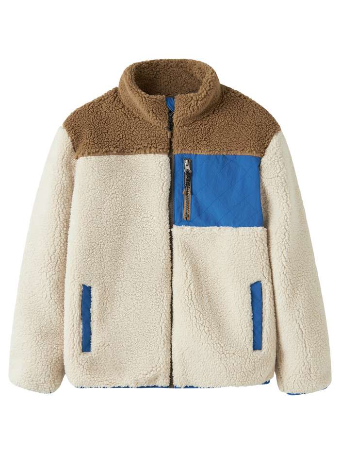 Blouson écru tricolore avec...