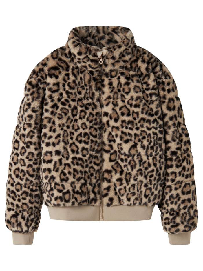 Blouson beige à motif...