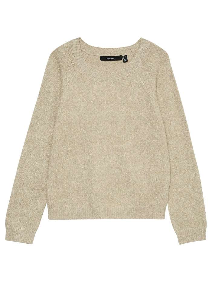 Pull beige uni doté d'une...