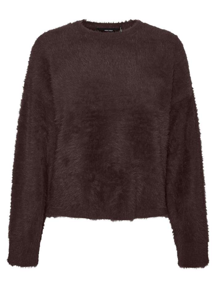 Pull épais chocolat uni...