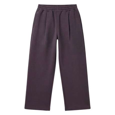 Pantalon jogging anthracite uni avec une coupe bootcut et une taille basse