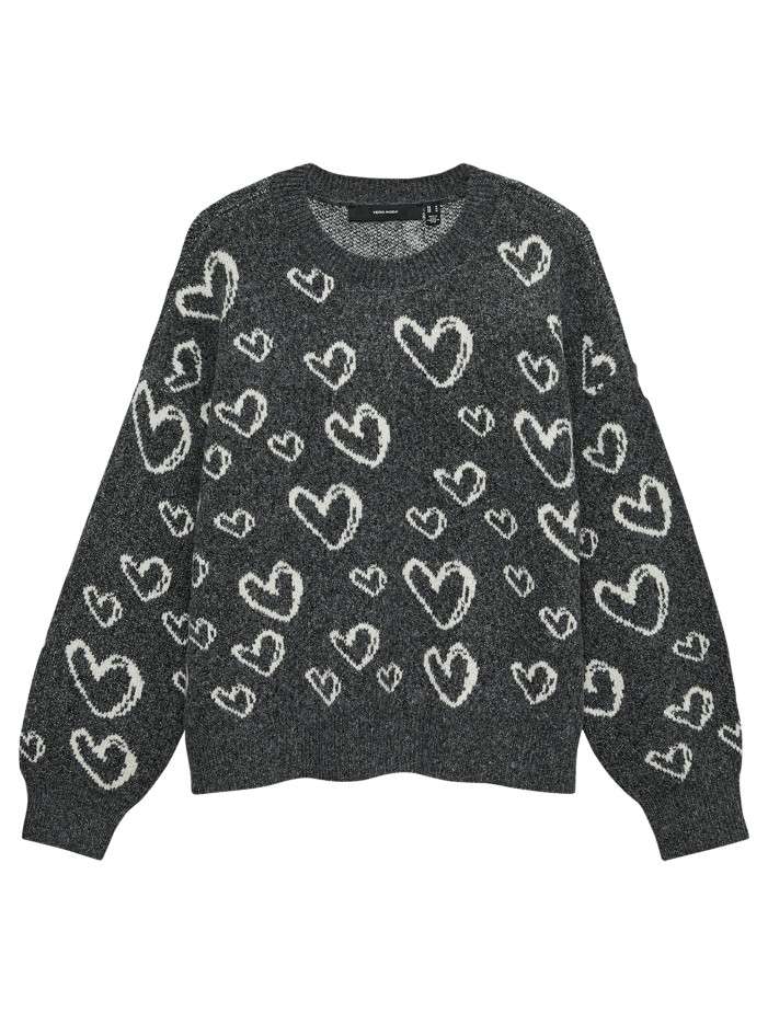 Pull anthracite à motifs...
