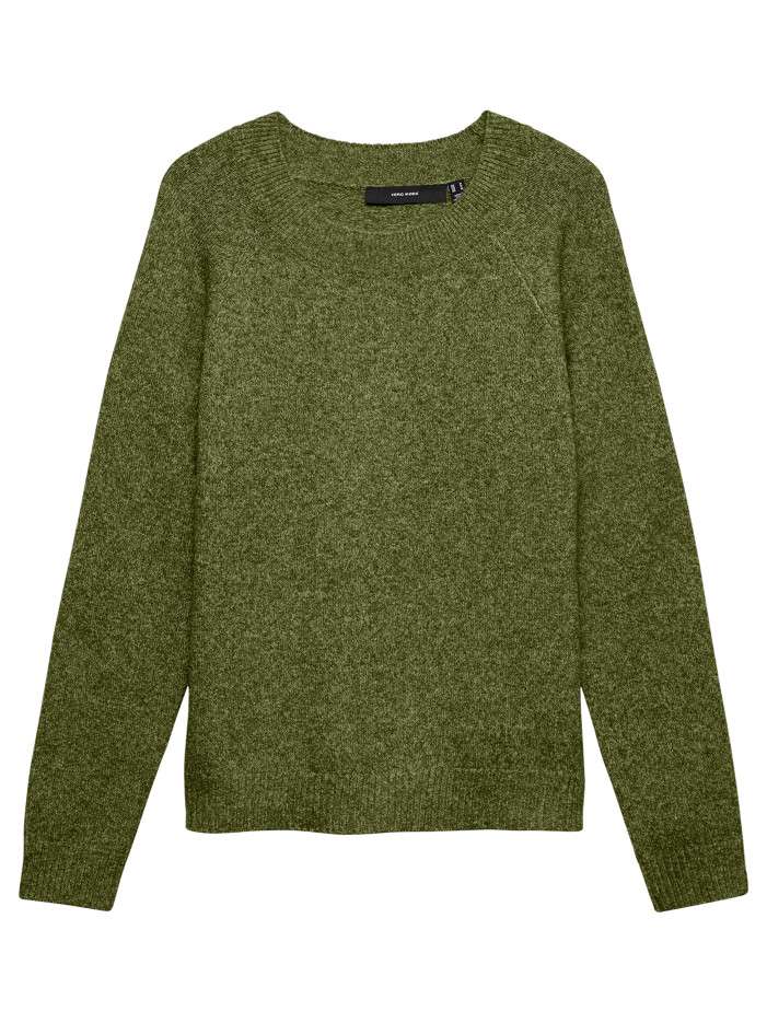 Pull kaki uni pourvu d'une...