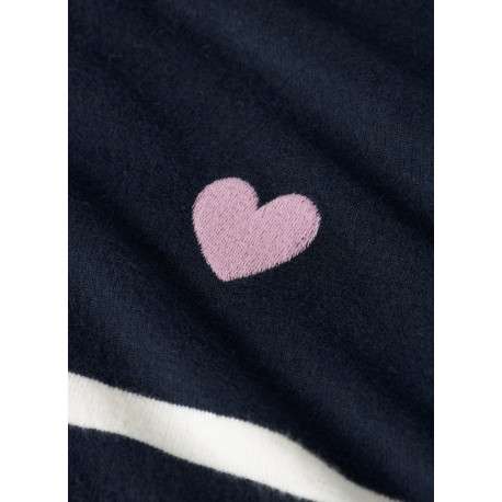 Pull marine à rayures avec une coupe droite et des manches longues - Image 3