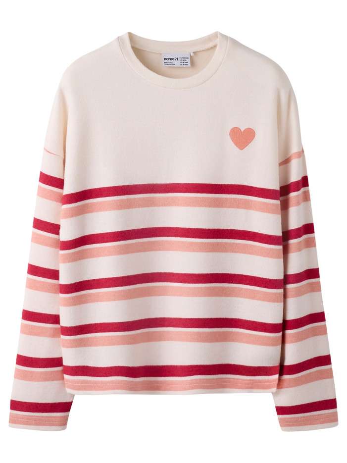 Pull pêche à rayures avec...