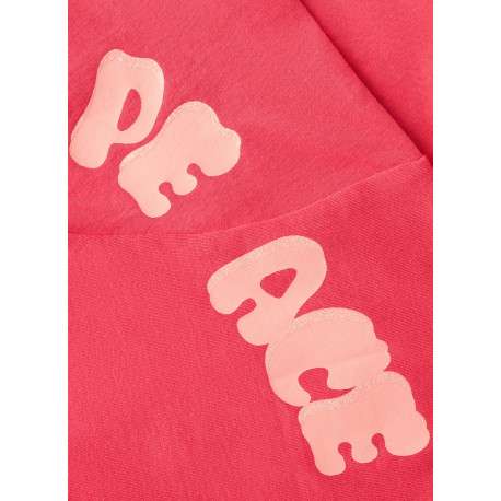 T-shirt en coton rouge à imprimé avec une coupe droite et un col rond - Image 4