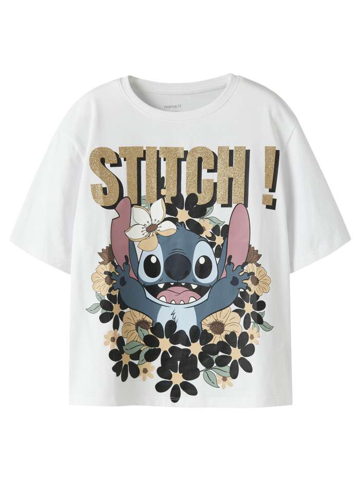 T-shirt en coton blanc à...