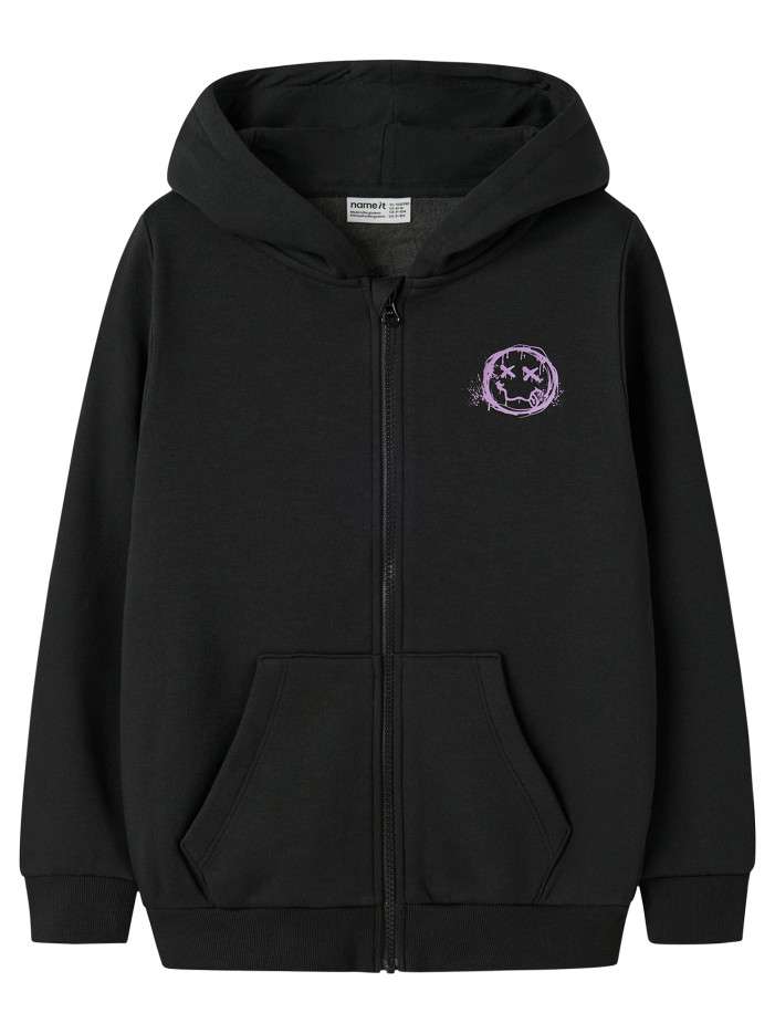 Sweat zippé en coton...
