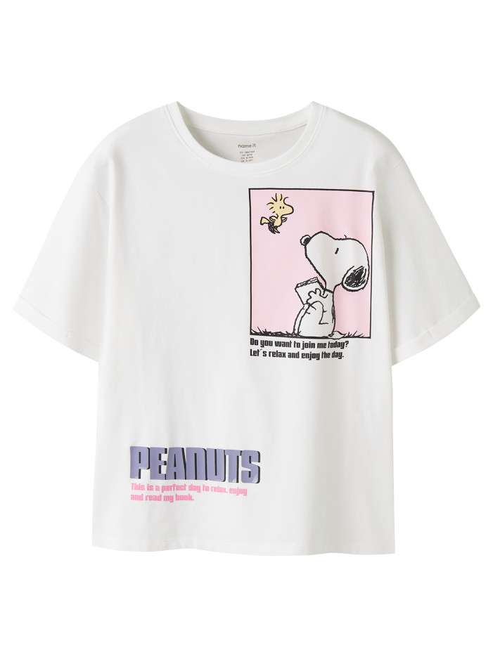 T-shirt en coton blanc à...