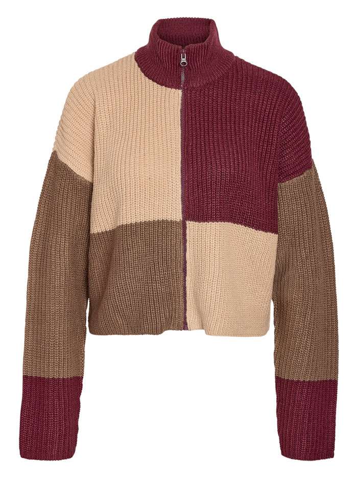 Gilet multicolore à grands...