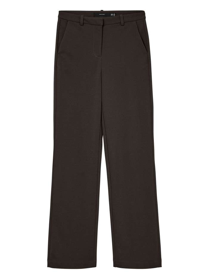Pantalon chino chocolat uni...