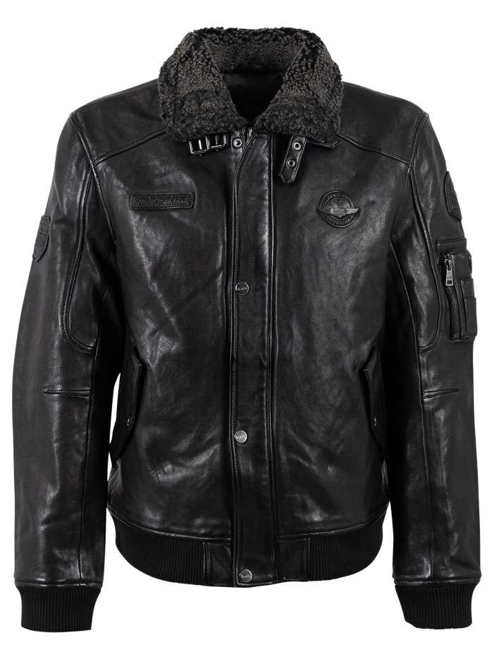 Blouson en cuir de mouton...
