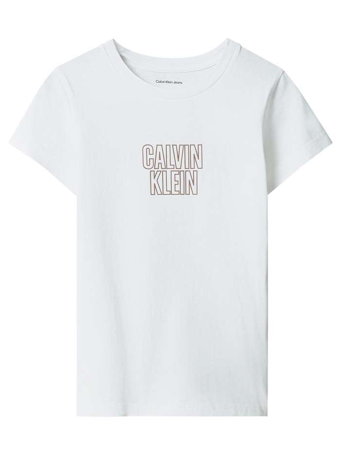T-shirt en coton blanc uni...