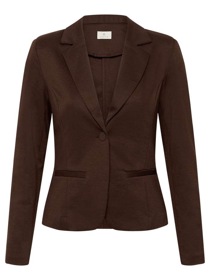 Blazer chocolat uni avec...