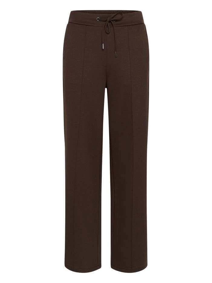 Pantalon chino chocolat uni...