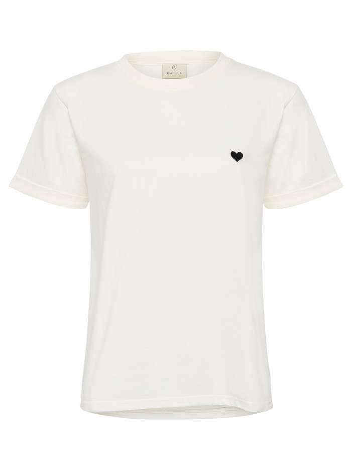 T-shirt en coton blanc uni...