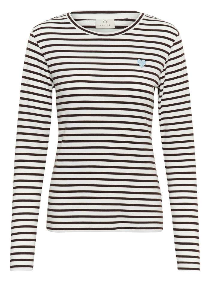 T-shirt blanc et noir à...