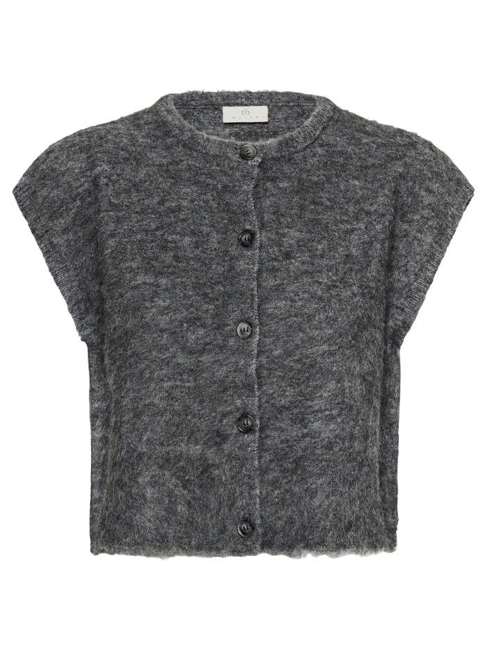 Gilet gris uni avec une...