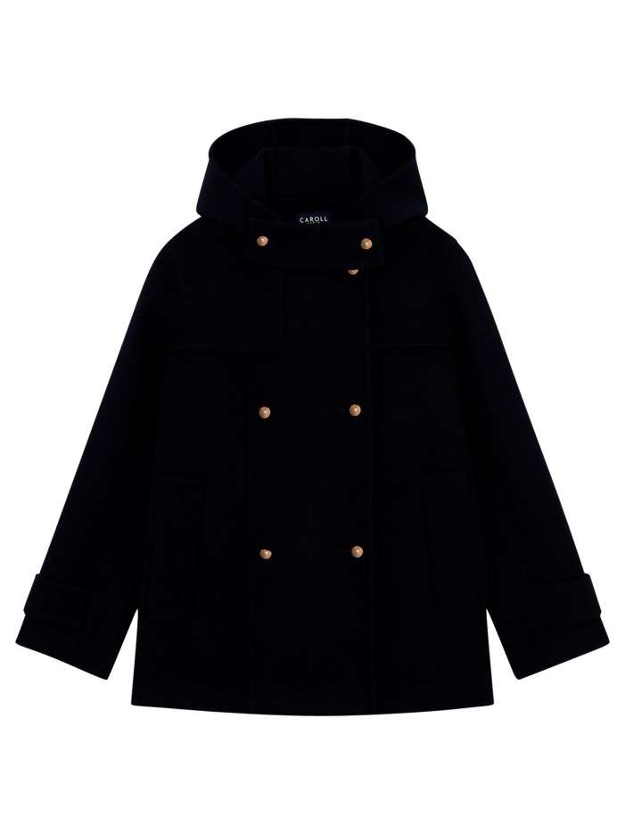 Manteau marine uni avec une...