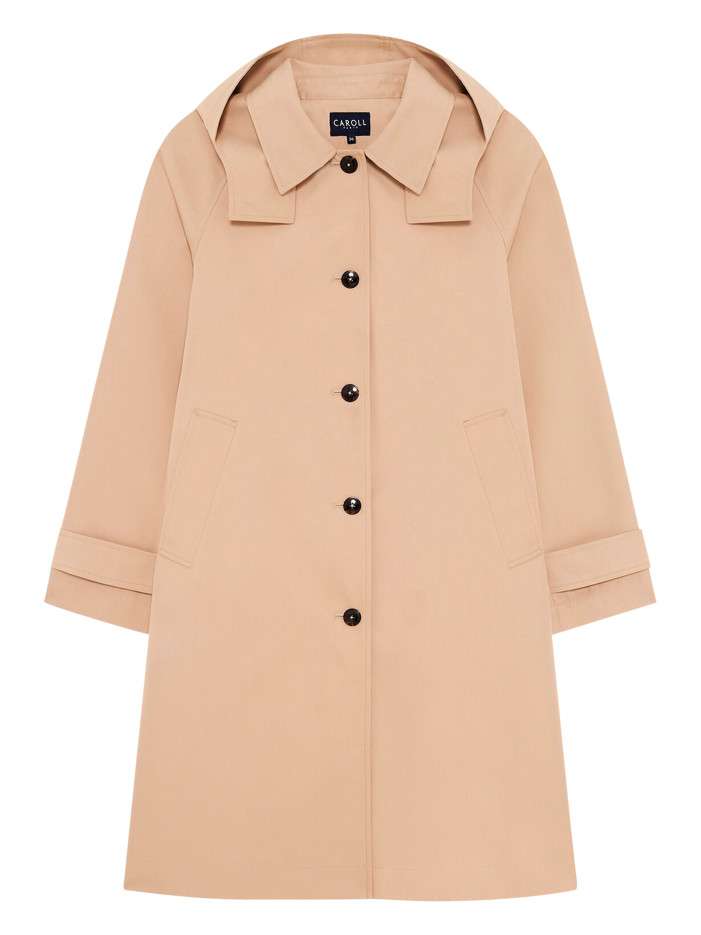 Trench sable uni avec une...