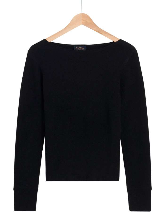 Pull noir uni avec une...